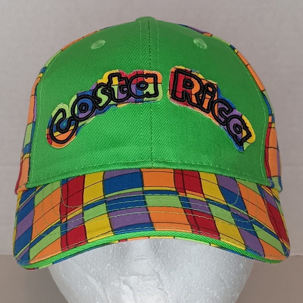 Costa Rica Cap Hat Youth OSFA Multi Color Hook And Loop Adjustable Original NWOT